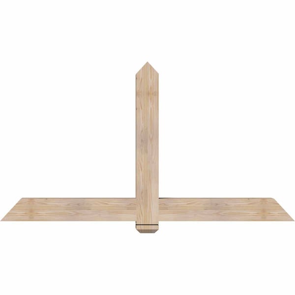 Ekena Millwork Eugene Smooth Timber Gable Bracket, Douglas Fir, 72"W x 39"H x 5 1/2"D x 5 1/2"F, 13/12 Pitch GBW072X39X0606EUG00SDF - main